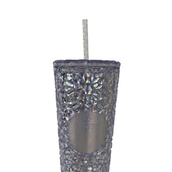 NWT Starbucks 2024 Sparkling Iridescent Unicorn Diamond Gemstone Venti Tumbler - Picture 3 of 13